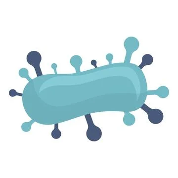 Tonsillitis bacteria icon cartoon vector. Hygiene inflammation Stock Illustration