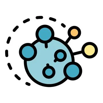 Tonsillitis bacteria icon color outline vector Stock Illustration