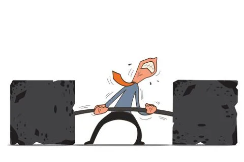 Too heavy Stock Illustration