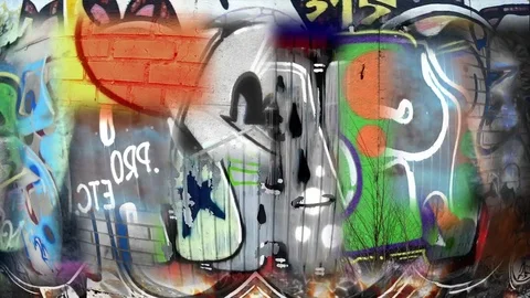 Too many Graffities Stock-Footage 74758657