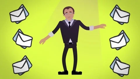 Too many letters! Stock Footage 81373591