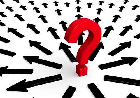 Too many paths to choose Stock Illustration