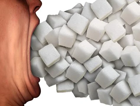 Too Much Sugar Stock Illustration