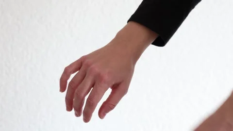 Too short pullover sleeves, shrinked clothes Stock Footage 267455063