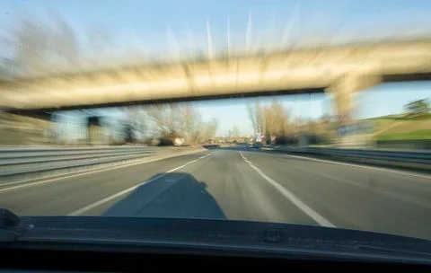 Too speedy on the freeway Stock-Fotos