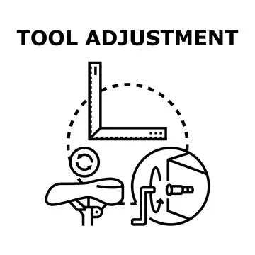 Tool adjustment and customization process vector icon Stock Illustration