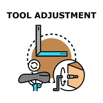 Tool adjustment and customization process vector icon Stock Illustration