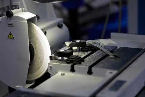 Tool and cutter grinder sharpening machine closeup Stock Photos