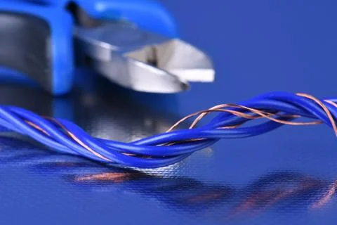 Tool and Electrical Cable Close-up Stock Photos