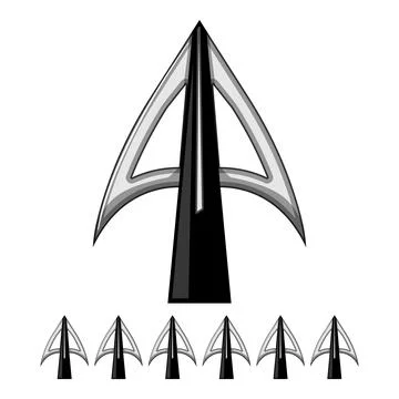 Tool arrowhead cartoon vector graphic Stock Illustration
