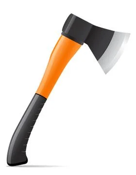 Tool axe with plastic handle vector illustration Stock Illustration