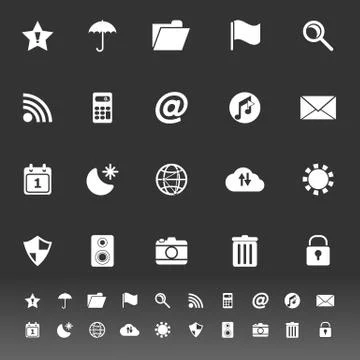 Tool bar icons on gray background イラスト素材