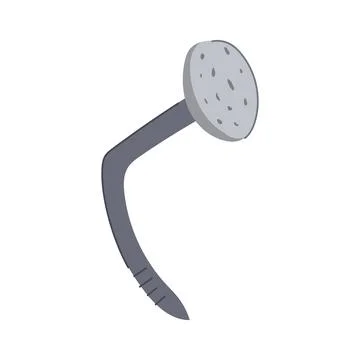Tool bent nail cartoon vector illustration Ilustração Stock