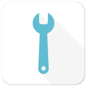 Tool blue flat icon Stock Illustration