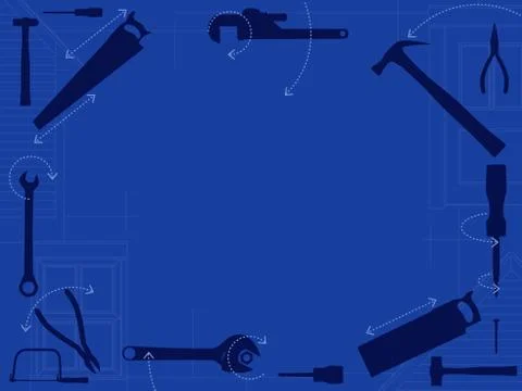 Tool border Stock Illustration