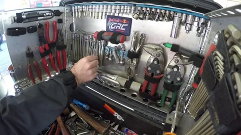 Tool Box Stock Footage 74764690