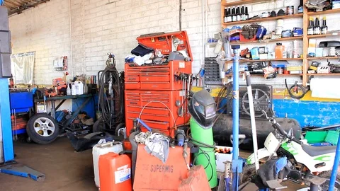 Tool box garage equipment Stock Footage 91506231