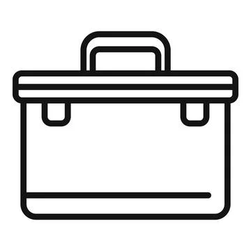 Tool box icon outline . Phone mobile Stock Illustration