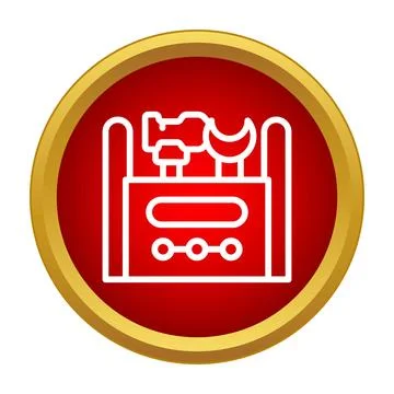 Tool box icon representing service and maintenance Stock Illustration