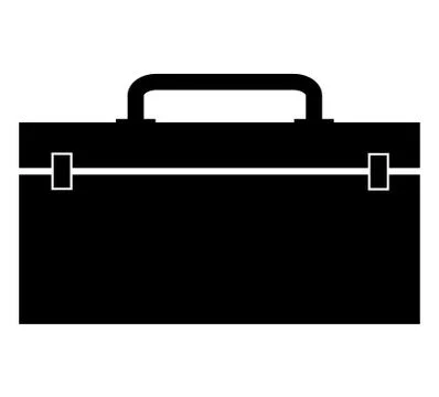 Tool box icon on white background. flat style. tool box icon for your web sit Stock Illustration