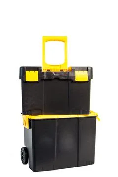 Tool box isolated on white background Stock Photos