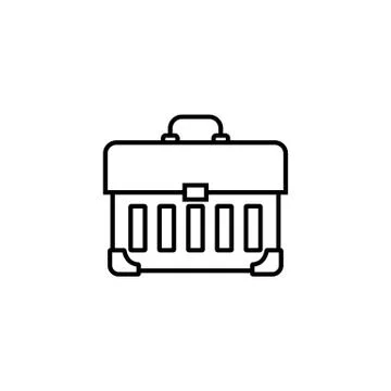 Tool box line icon, build repair elements Stockillustratie