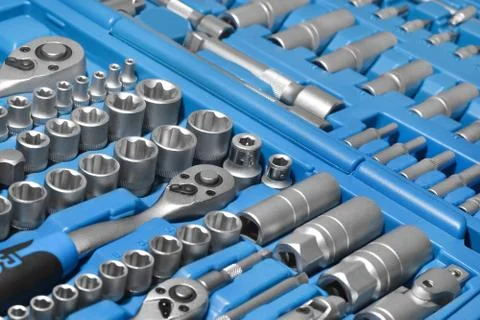 Tool box set Stock Photos