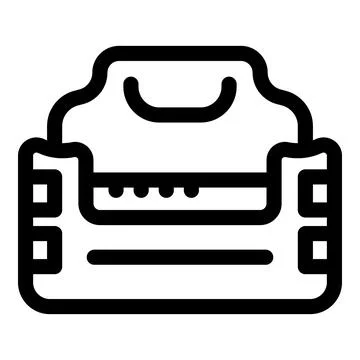 Tool box is standing, ready to be used on a construction site Illustration