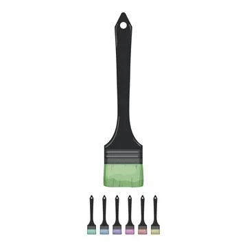 Tool brush paint cartoon vector graphic Stock Illustration