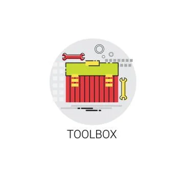 Tool Building Construction Engineering Toolbox Icon Ilustración de archivo
