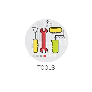 Tool Building Construction Engineering Toolbox Icon Ilustración de archivo