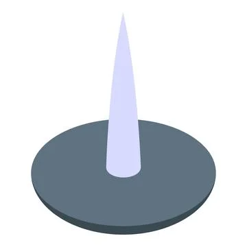 Tool button pin icon isometric vector. Organizer office tool Stock Illustration
