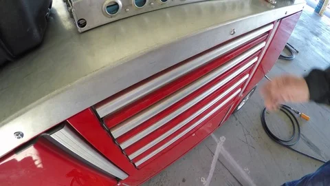 Tool Cabinet Stock Footage 74764728