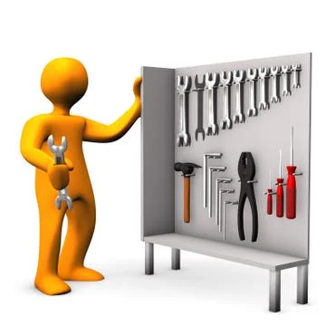 Tool cabinet Stock Illustration