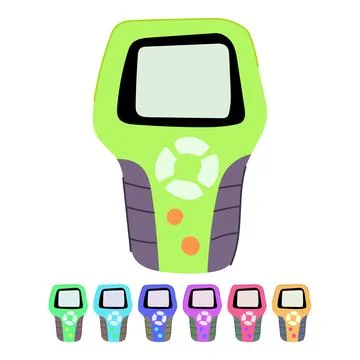 Tool car diagnostic scanner vector cartoon graphic Stock Illustration