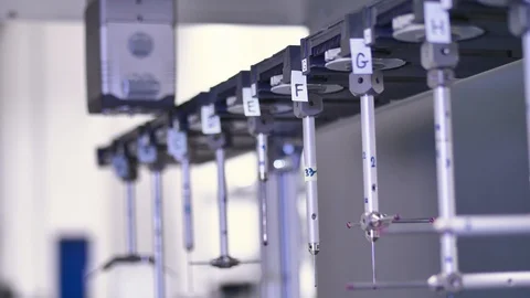 Tool Changing of Professional 3D Measuring Machine Automatic CNC in Automotive 動画素材 127030741