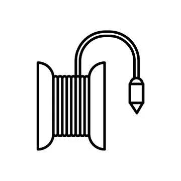 Tool construction plumb line style icon Stock Illustration