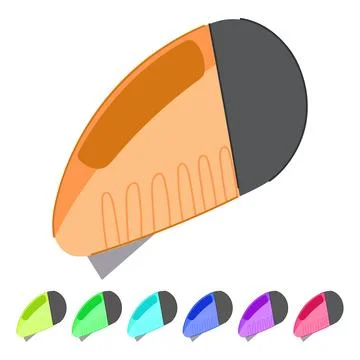 Tool cutter knife vector cartoon graphic Stock Illustration