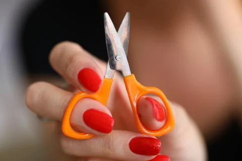 Tool for cutting textile Foto stock