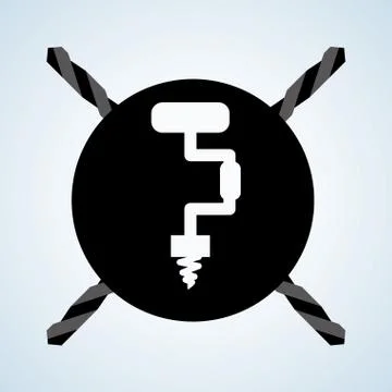 Tool  design. circle icon. flat illustration , editable vector Illustrazione stock