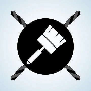 Tool  design. circle icon. flat illustration , editable vector 스톡 일러스트