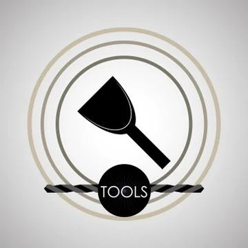Tool  design. circle icon. flat illustration , editable vector Stock Illustration
