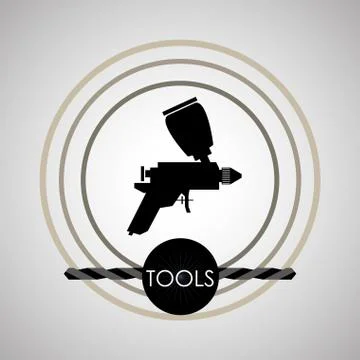 Tool  design. circle icon. flat illustration , editable vector Illustrazione stock