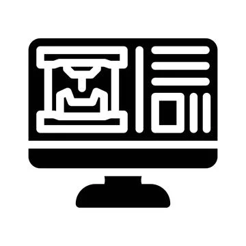 Tool design mechanical engineer glyph icon vector illustration Stock Illustration