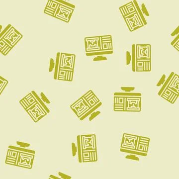 Tool design mechanical engineer glyph vector seamless pattern Illustrazione stock