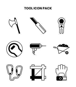 Tool DuoTone Collection Icons Pack Stock Illustration