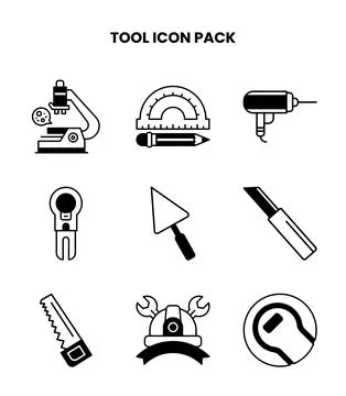 Tool DuoTone Vector Icons Pack Stock Illustration