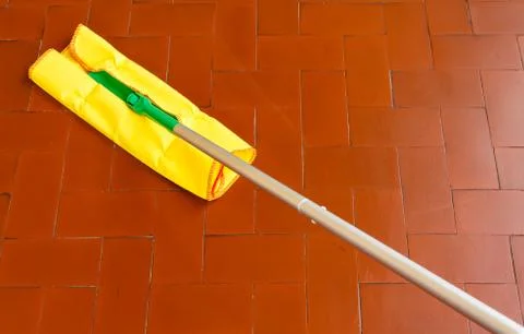 A tool for dusting the floors 스톡 사진