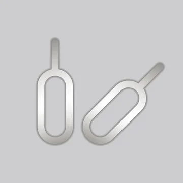 Tool for eject SIM card smartphone phone Stock Illustration