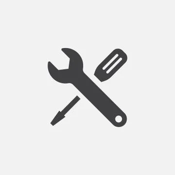 Tool flat icon design Illustrazione stock